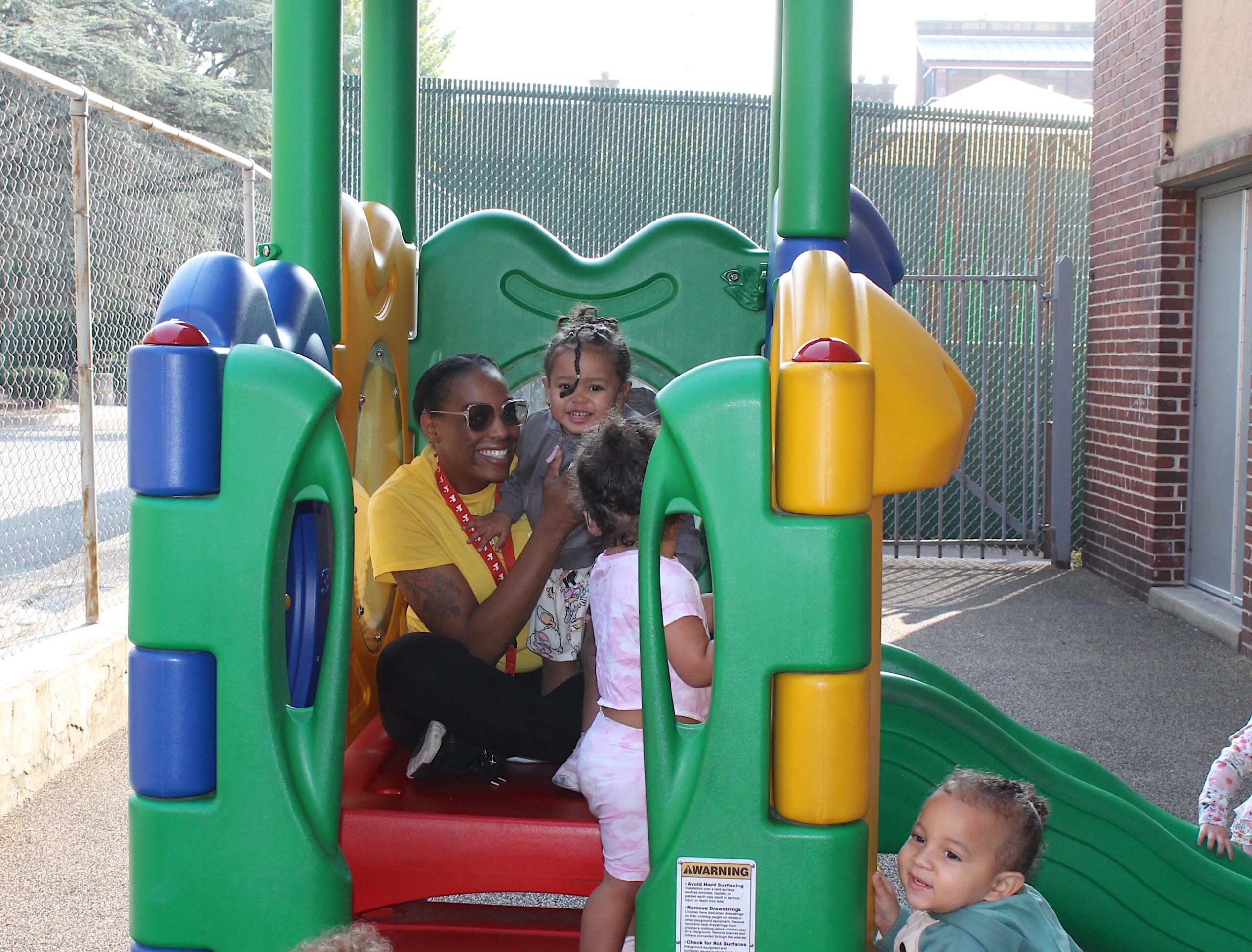 Tanieya taking care of children in Y care.