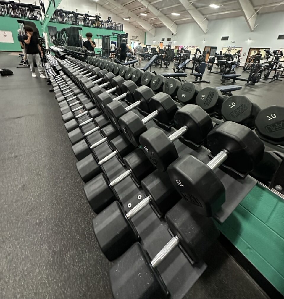 IMG_2608 Large Free weights at Sinking Spring YMCA's gym