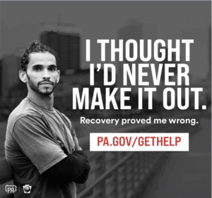 Support resources graphic promoting Pennsylvania’s Drug and Alcohol Programs for individuals seeking help