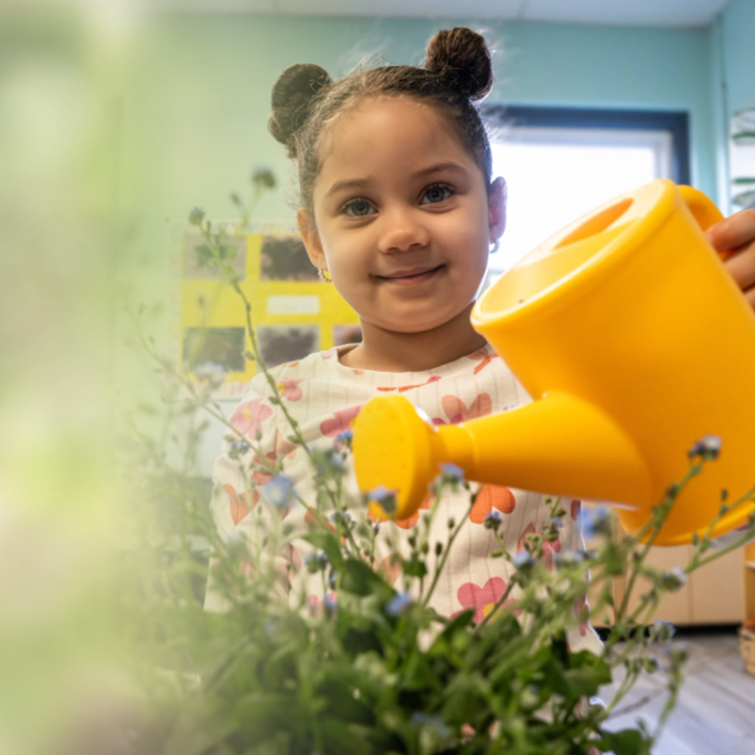 Child in Pre-K Counts program at YMCA Early Learning Center learning through hands-on classroom activities