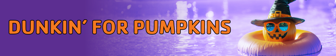 Dunkin' for Pumpkins at the Reading YMCA Pool.